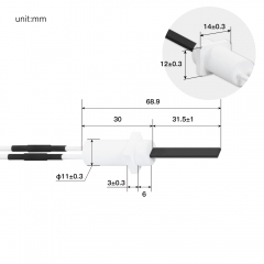 HFHS-1405 Si3N4 Heater For SOFC Hydrogen Energy