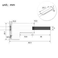 HF0003953 Silicon nitride ignition rod.Hot Surface Ignitor